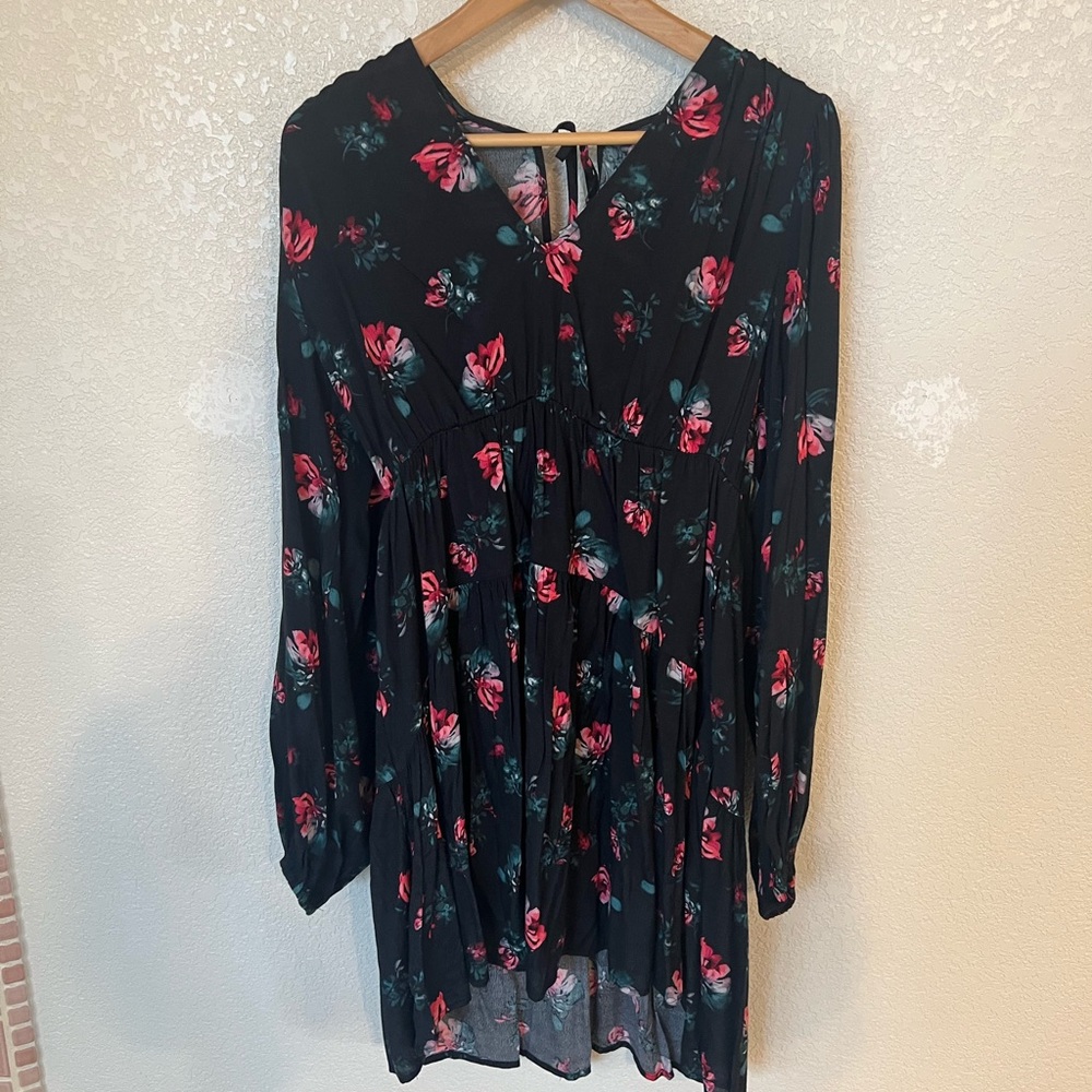 A New Day Dark Floral Mini Dress